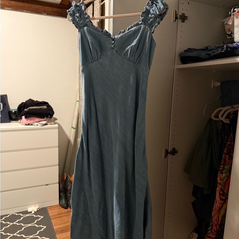 Blue Sleeveless Dress